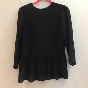 Never used Zara Black blouse